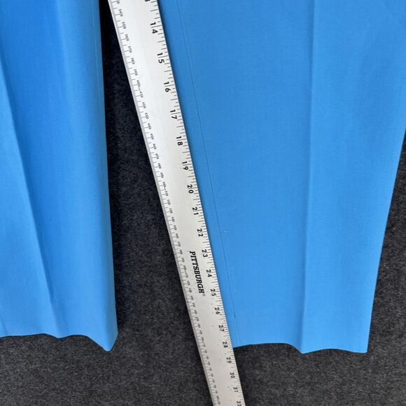 Talbots Pants Womens 16 Blue Chatham Ankle Pant Slim Leg Dress Stretch Side Zip - Picture 6 of 13